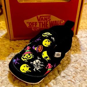 Vans Slip-On Drip/Glow in the Dark Crib shoes